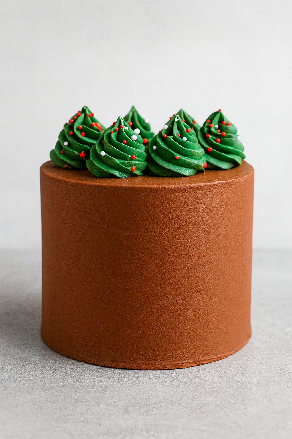 Festive Sprinkle Chocolate Christmas Cake
