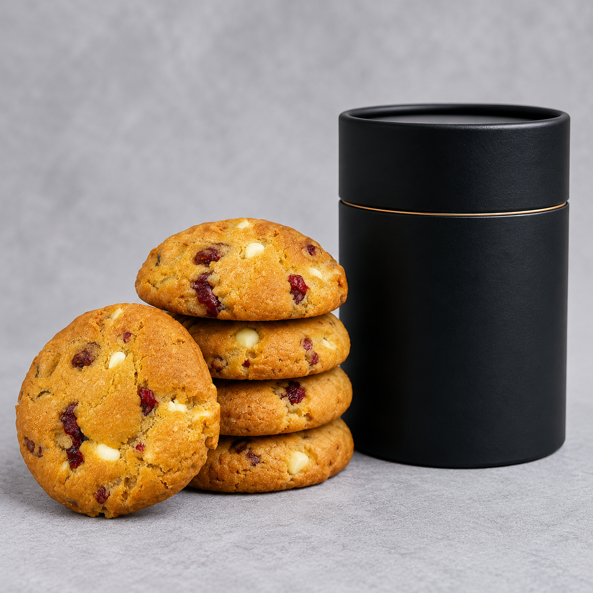 Chunky Christmas Cranberry & White Chocolate Cookie Tin