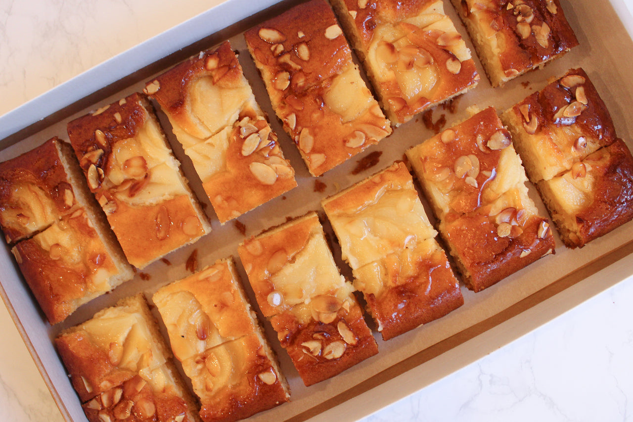 Pear, Honey & Almond Letterbox Traybake