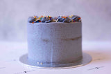 Blue Vanilla Buttercream Birthday Cake