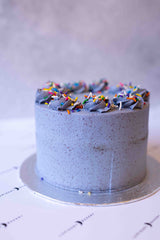 Blue Vanilla Buttercream Birthday Cake