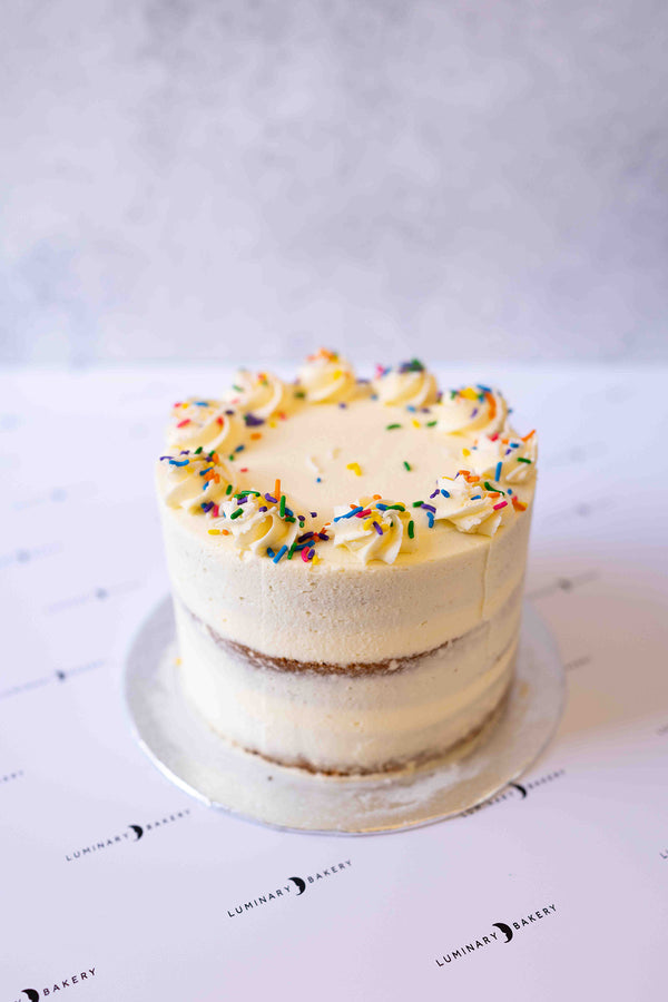 Vanilla Buttercream Birthday Cake