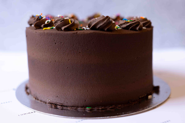 Chocolate Buttercream Birthday Cake