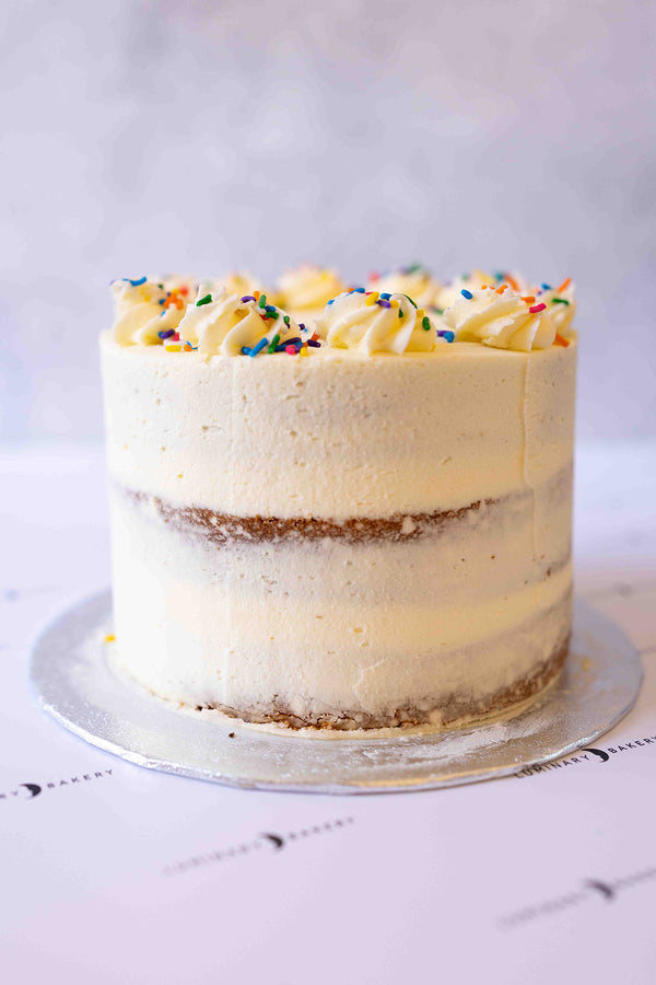 Vanilla Buttercream Birthday Cake