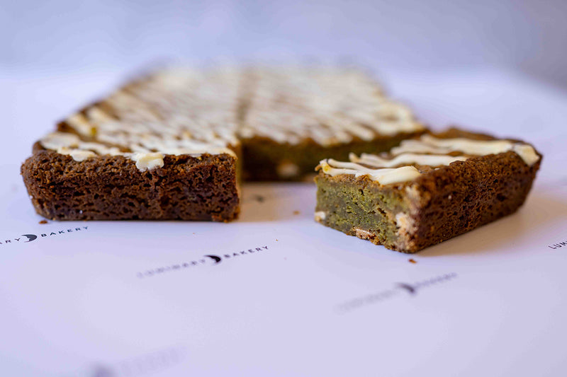 Matcha & White Chocolate Blondie