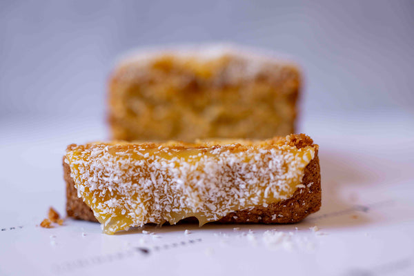 Mango Passionfruit & Coconut Loaf Cake