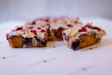 Raspberry & Almond Bakewell Letterbox Traybake [Flourless] [Dairy-Free]