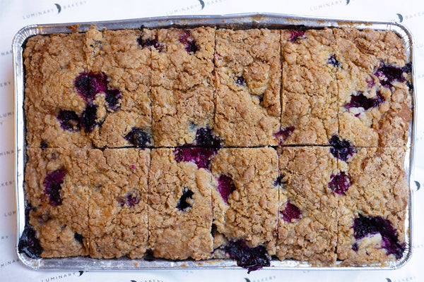 Chai and Berry Letterbox Crumble Cake [Plant Based]