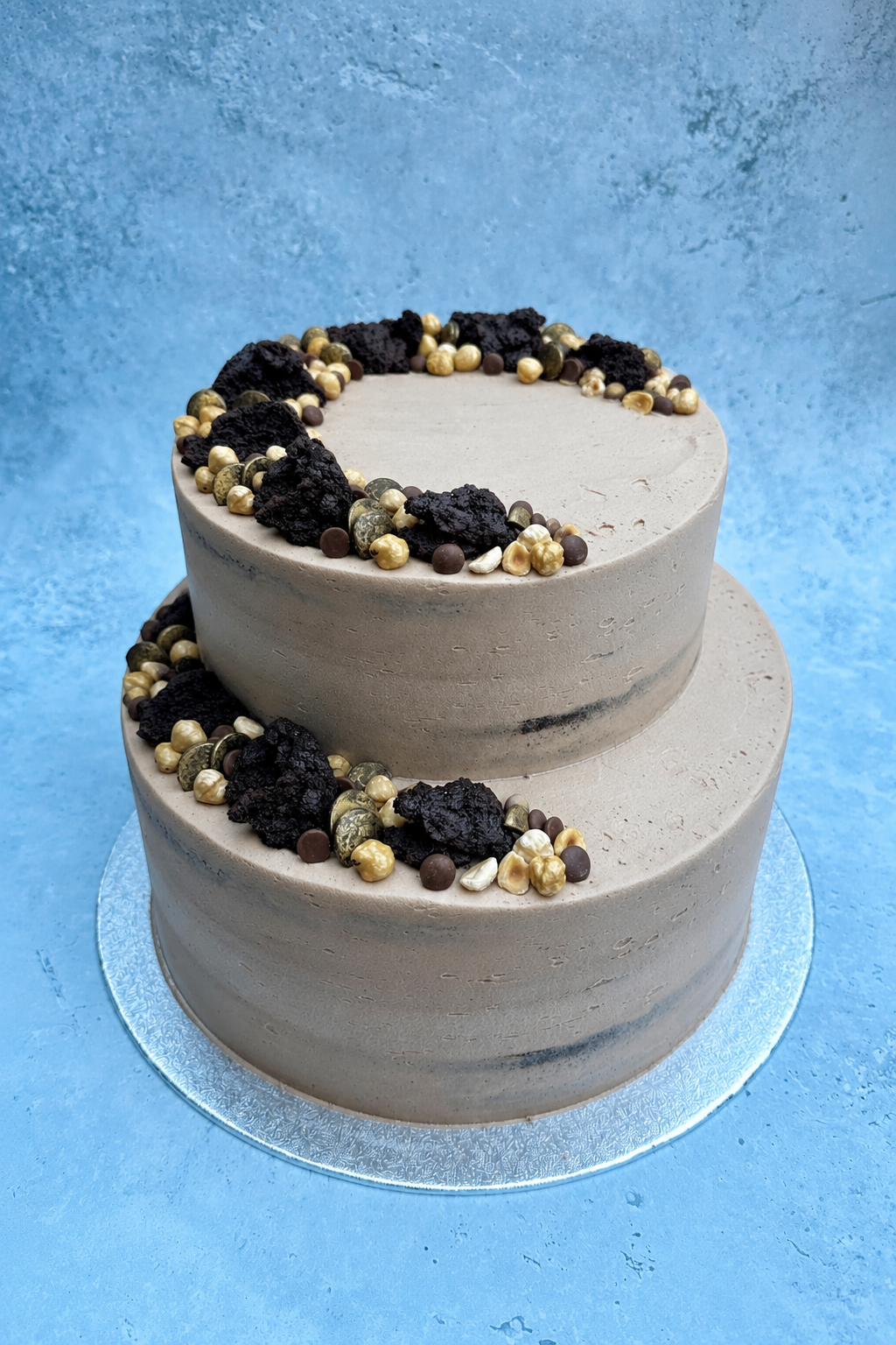 Two Tier Chocolate Hazelnut Celebration Cake