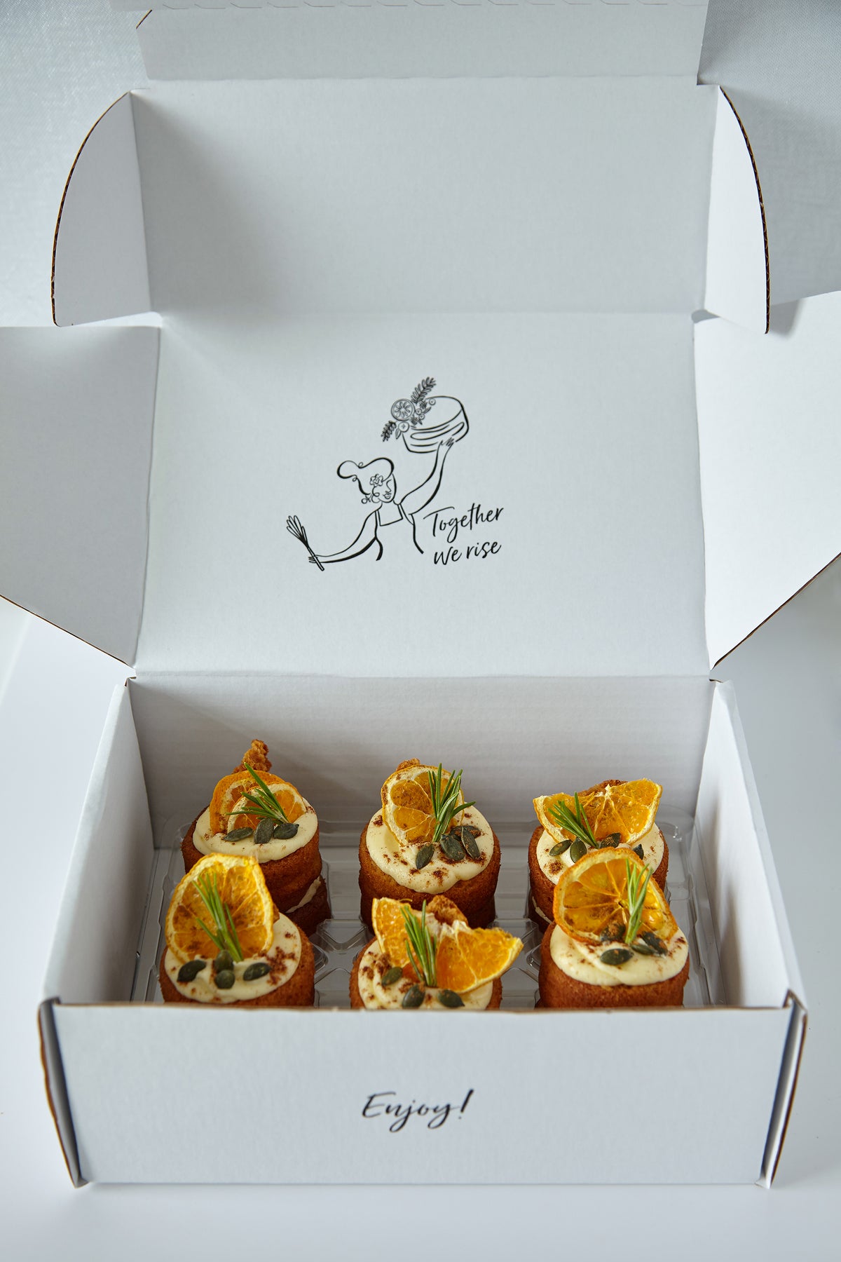 The Carrot Mini Cake Box | LUMINARYBAKERY.COM – Luminary Bakery