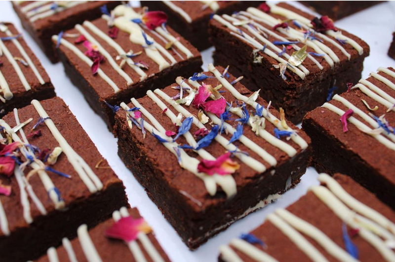 Letterbox White Chocolate & Raspberry Brownies [Flourless]